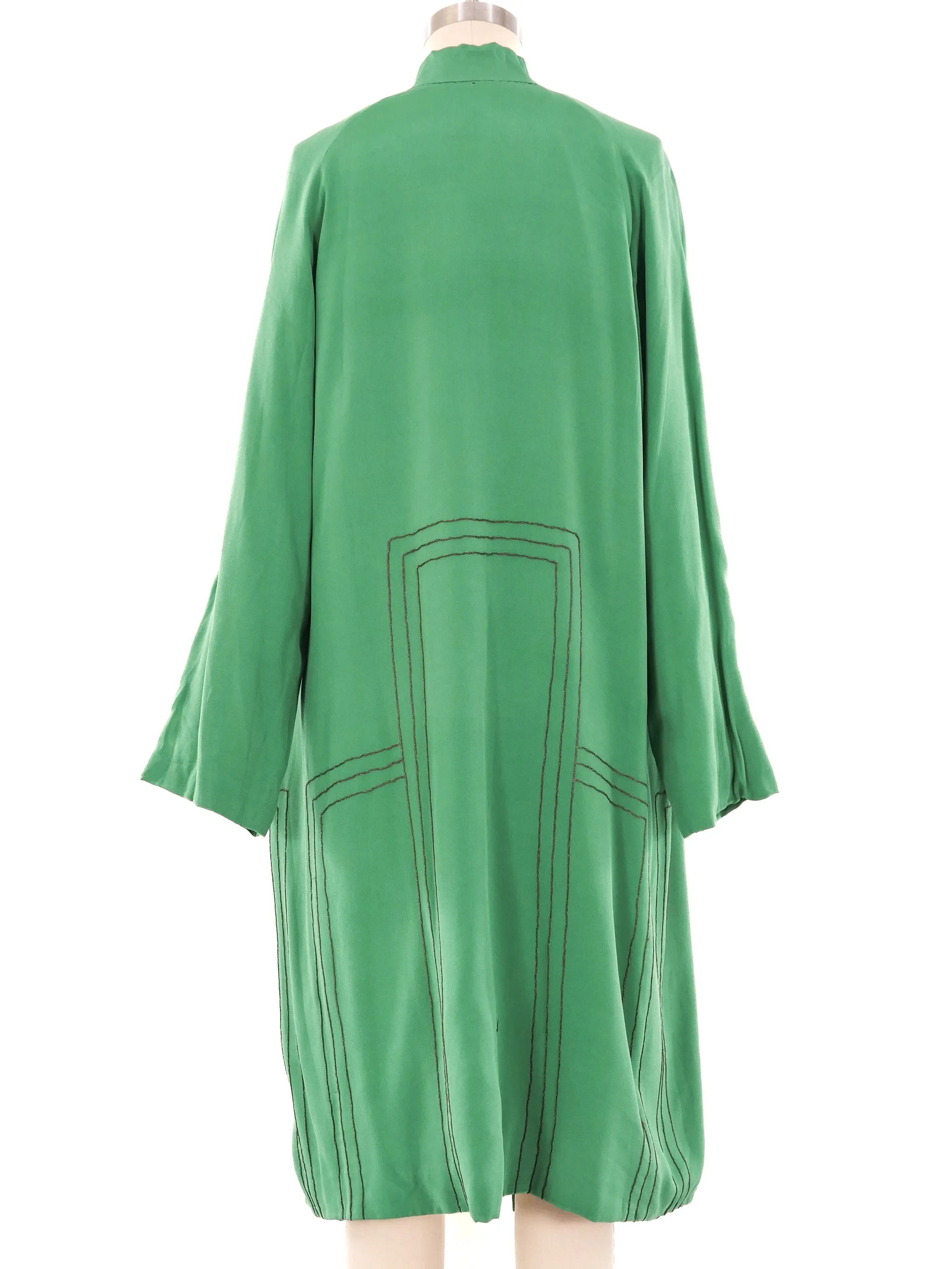 1920's Printed Lame Reversible Robe