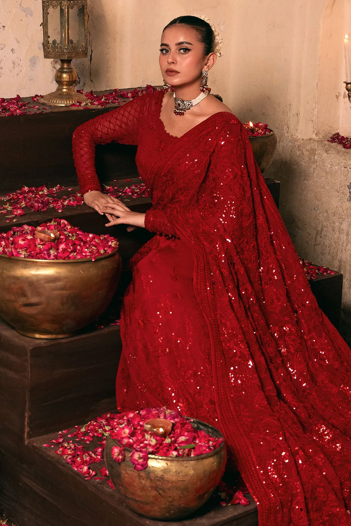 4825-SHAHJAHAN EMBROIDERED BEMBERG CHIFFON UNSTITCHED