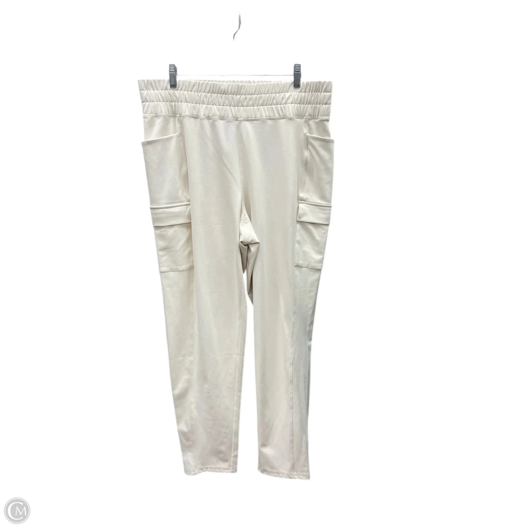 Athletic Pants By Avalanche In Cream, Size: L