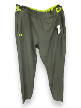 Athletic Pants By Under Armour In Green, Size: S