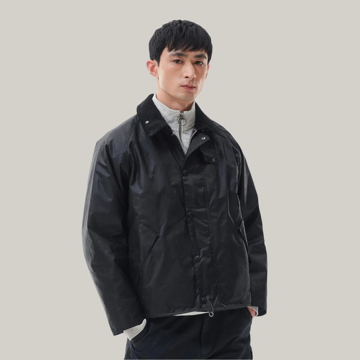 BARBOUR OS TRANSPORT JACKET - BLACK