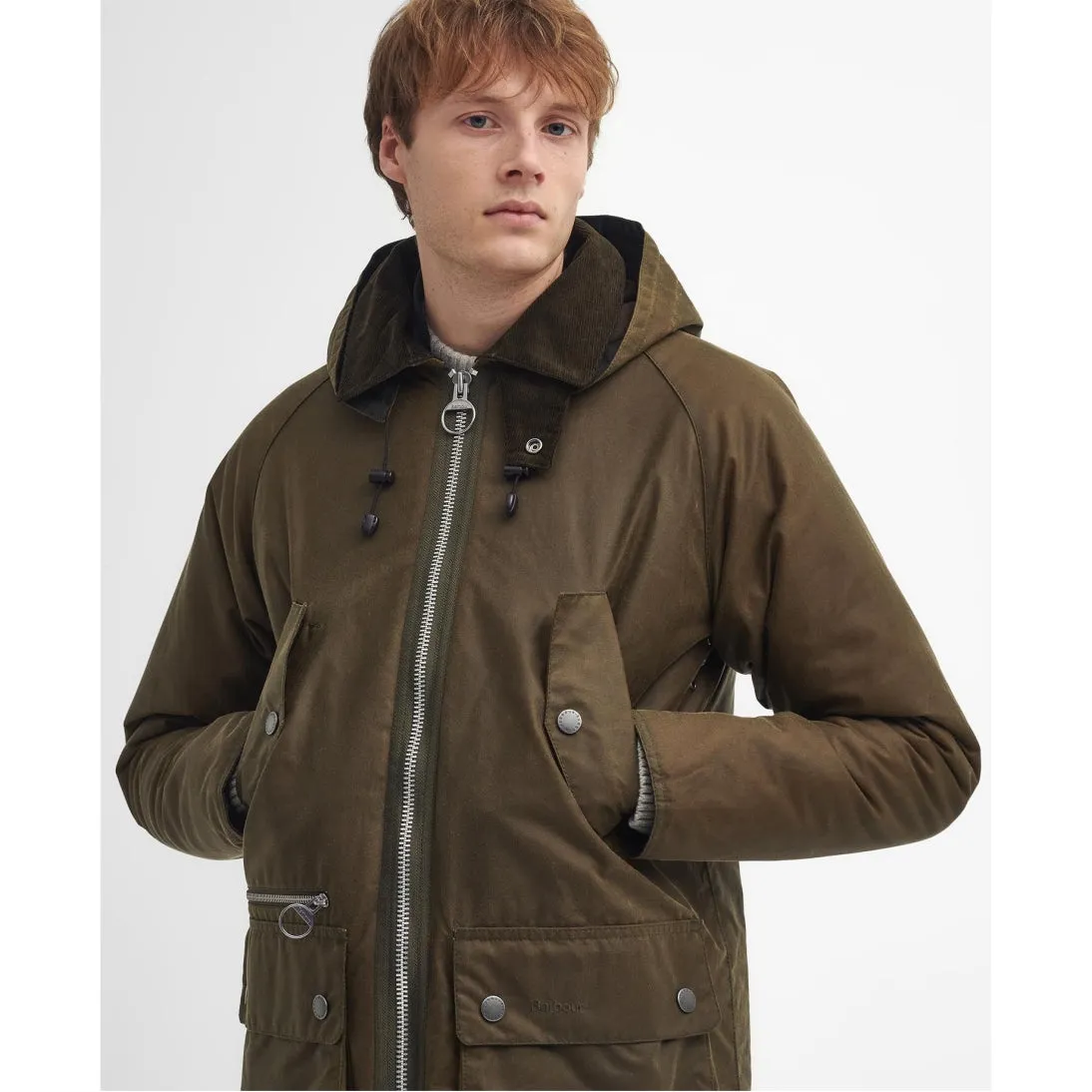 Barbour Re-Engineered Beaufort Waxed Jacket MWX2342SN91 Beech