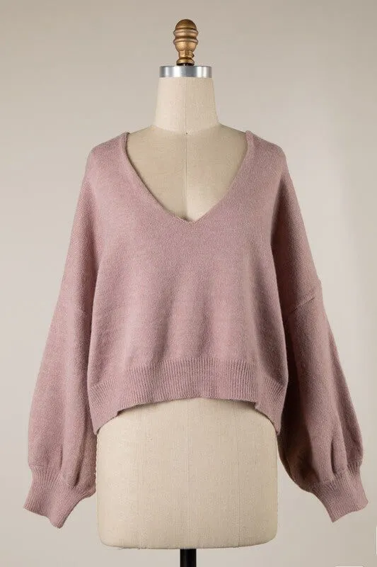 Be the Reason Reversible Crop Sweater 7 COLORS!