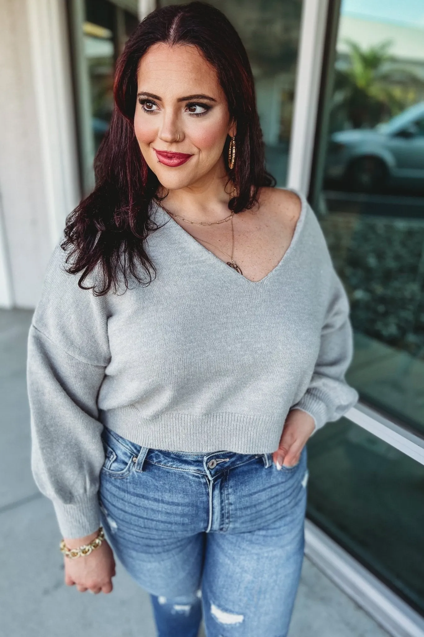 Be the Reason Reversible Crop Sweater 7 COLORS!