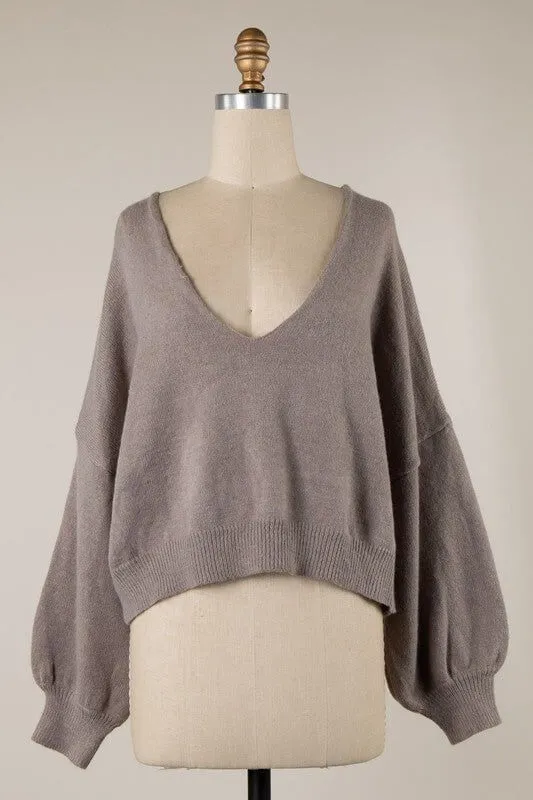 Be the Reason Reversible Crop Sweater 7 COLORS!