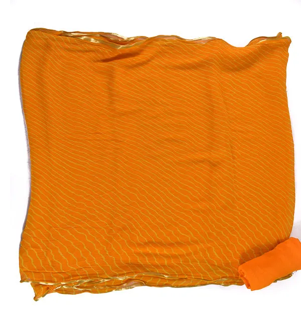 Beautiful pure chiffon sari leheriya