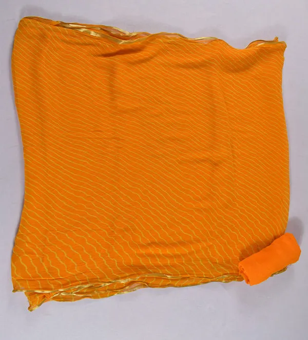 Beautiful pure chiffon sari leheriya