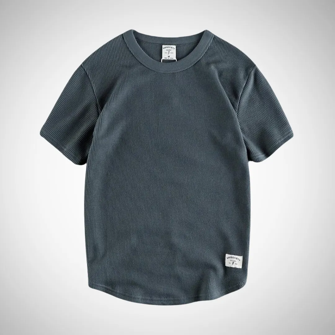 Benito Cotton Waffle Shirt