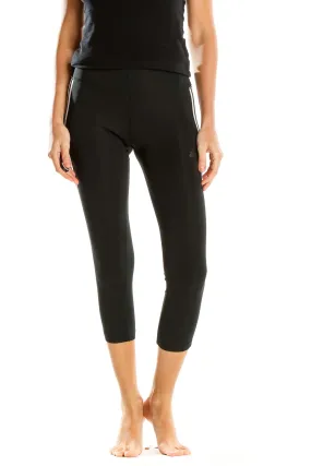Black Cropped Athletic Leggings