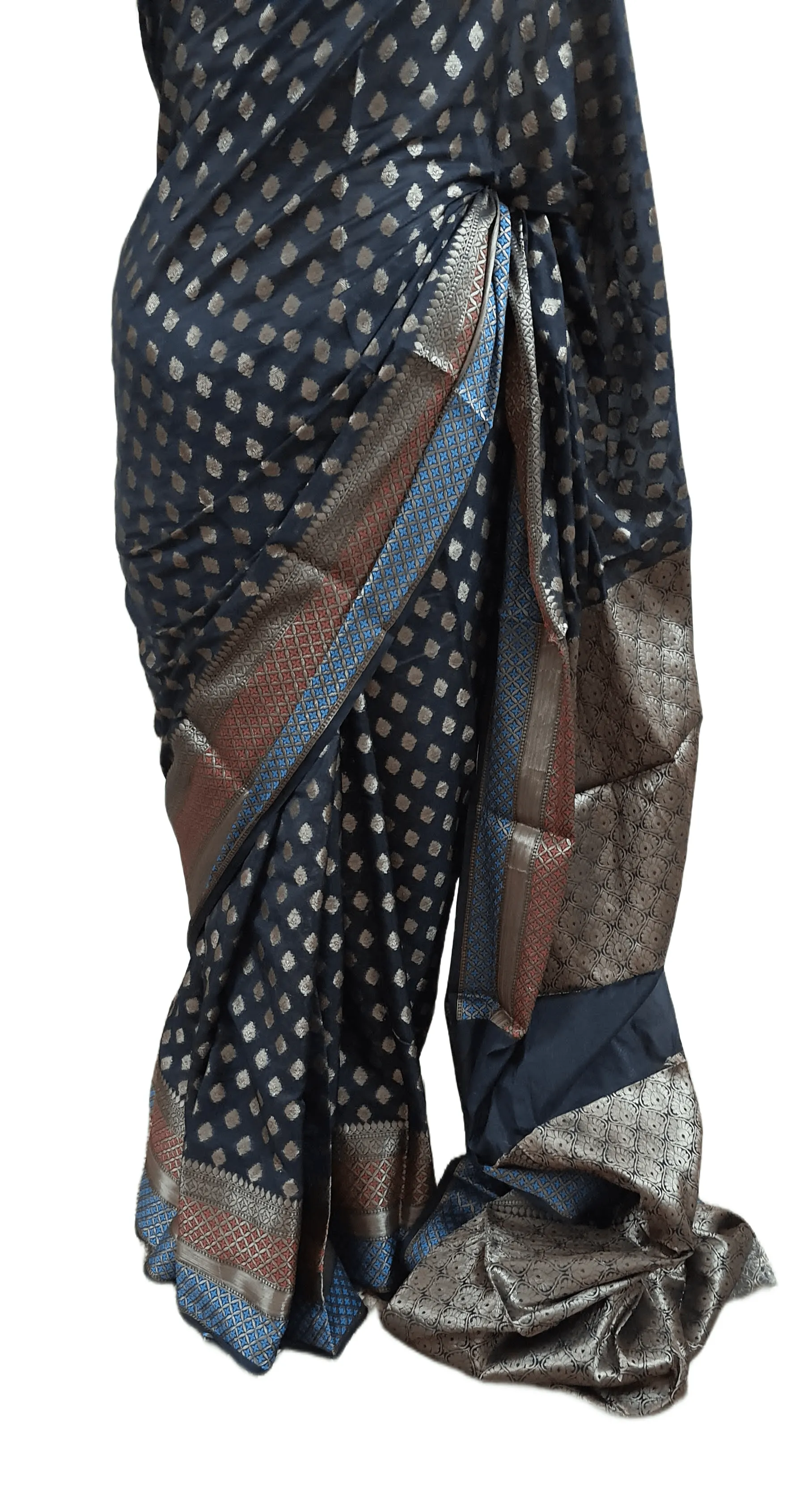 Black Summer Silk Banarasi Saree