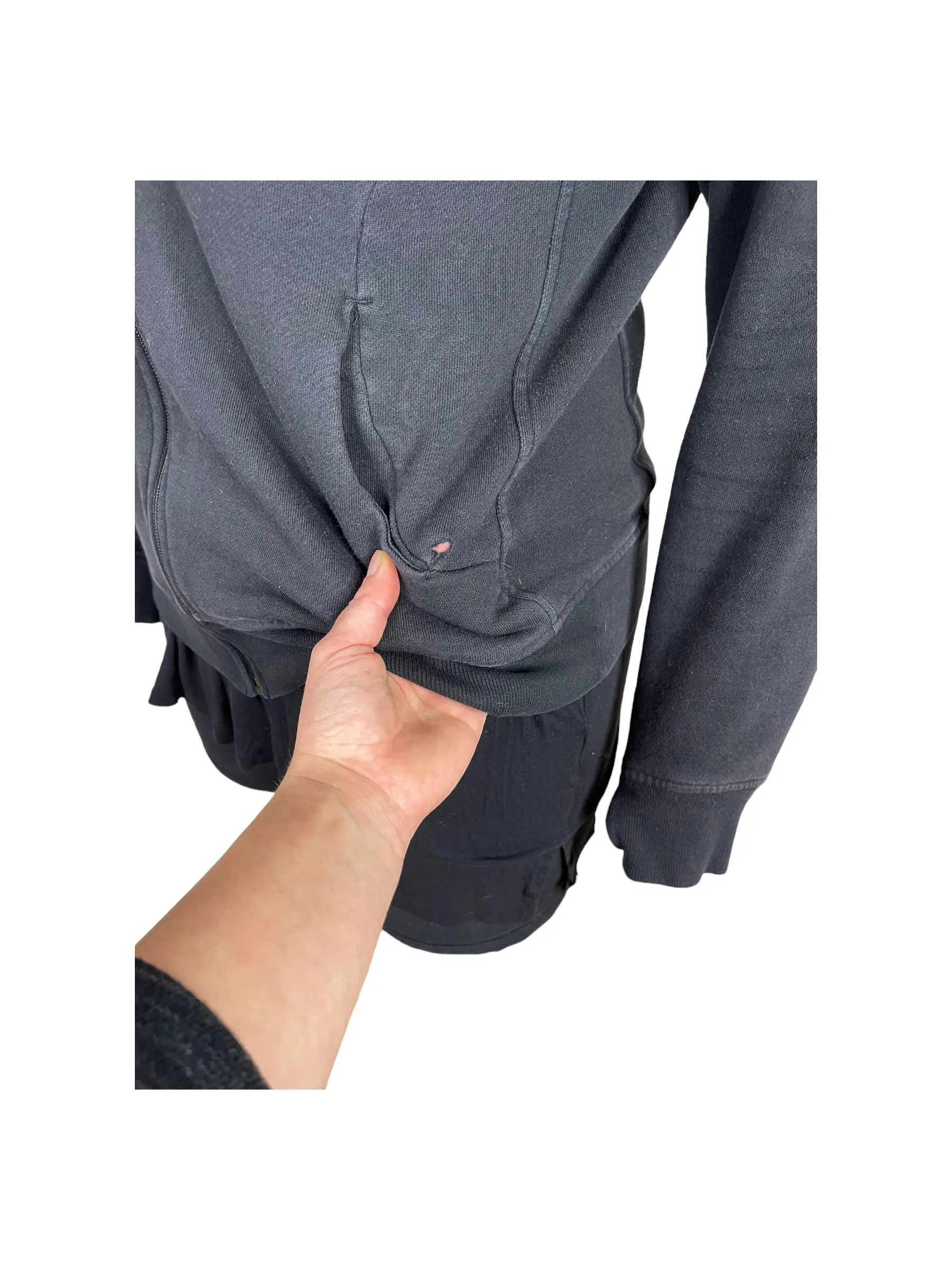 Black Zippered Hoodie