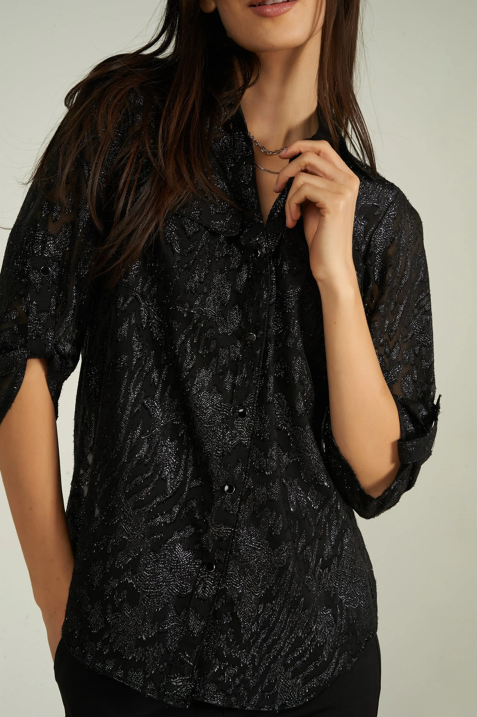 Blouse imprimée en chiffon - PINOT-HOL - (R-B10)