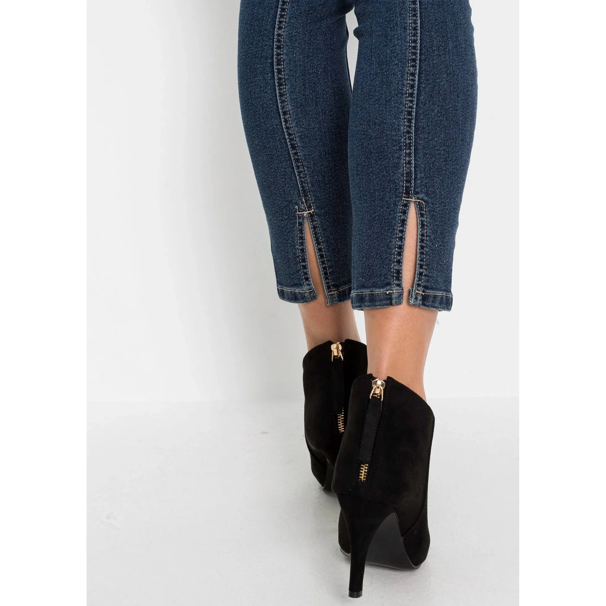 Bodyflirt Blue Stone Stretch Jeans with Slits