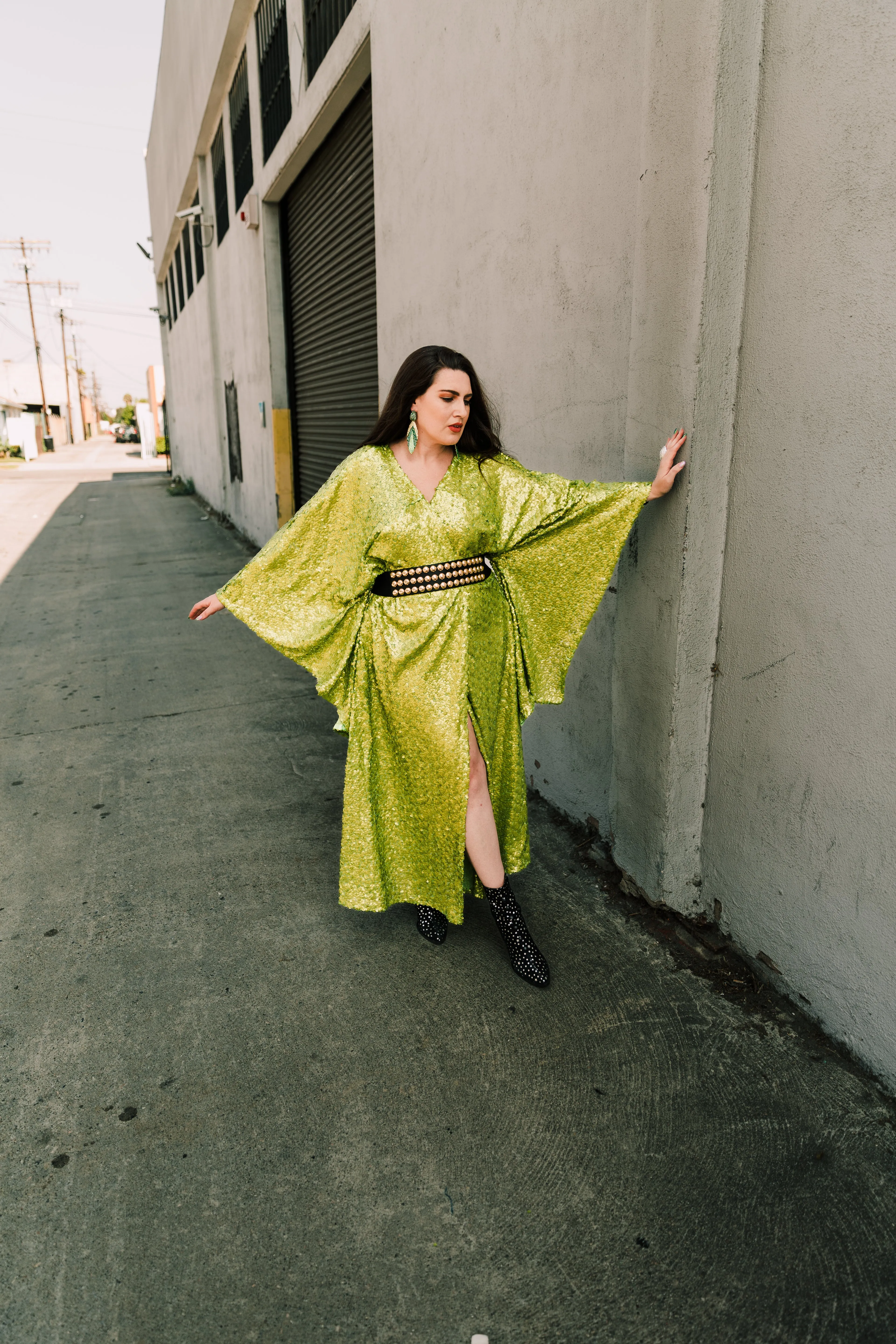 Bohémienne Kimono Robe “Brat Sequin” (Runway Edition)