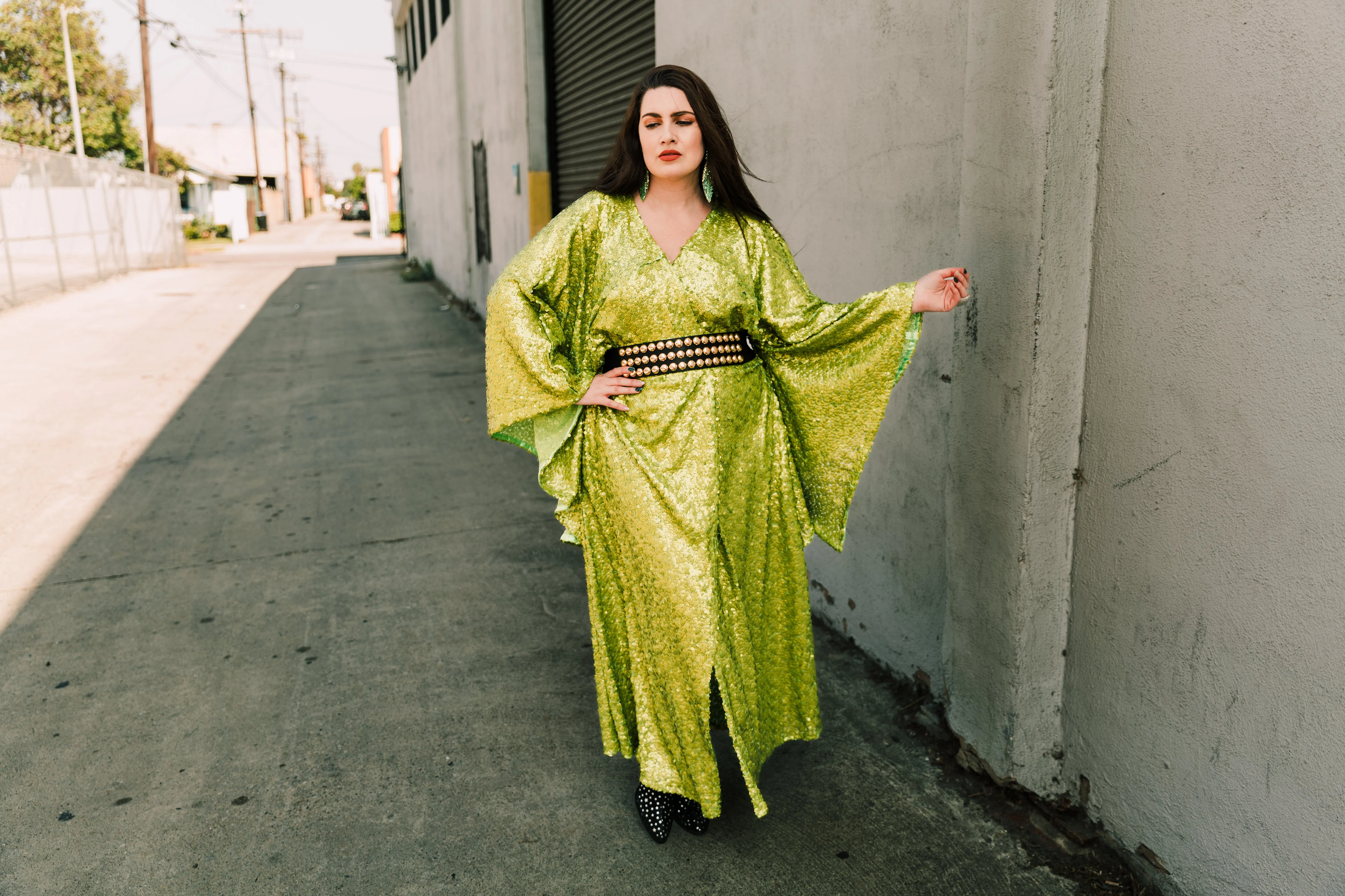 Bohémienne Kimono Robe “Brat Sequin” (Runway Edition)