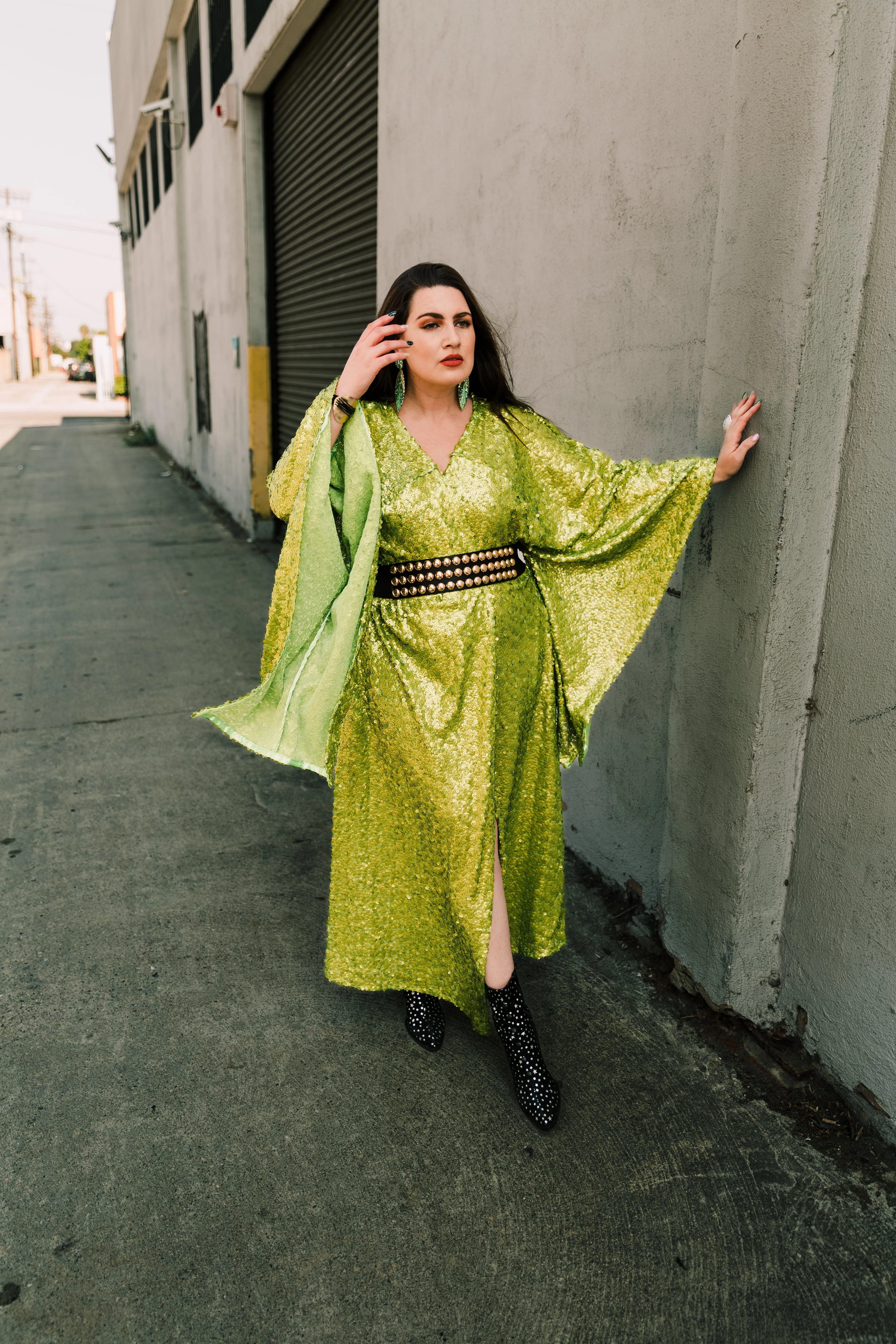 Bohémienne Kimono Robe “Brat Sequin” (Runway Edition)