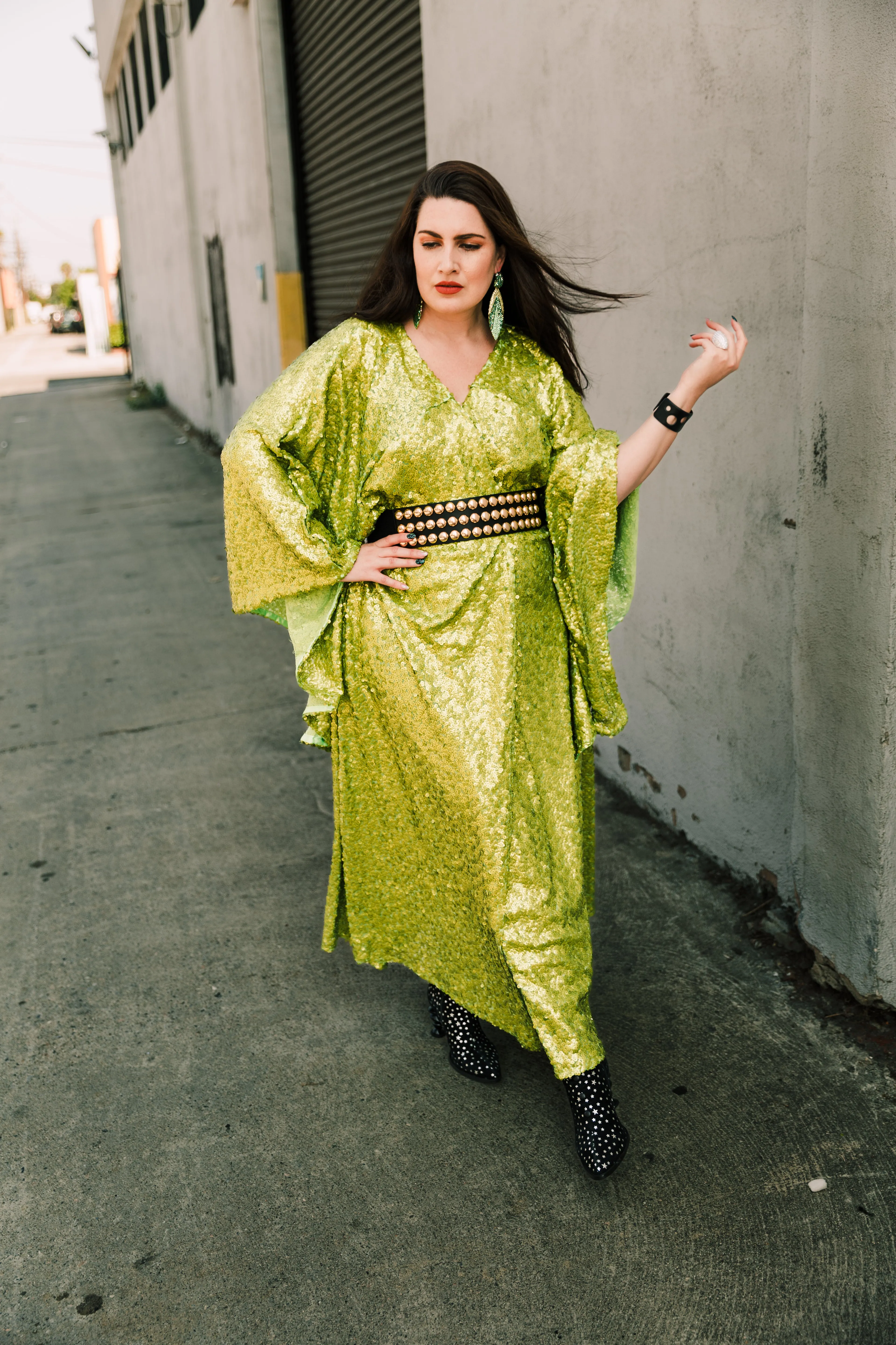 Bohémienne Kimono Robe “Brat Sequin” (Runway Edition)