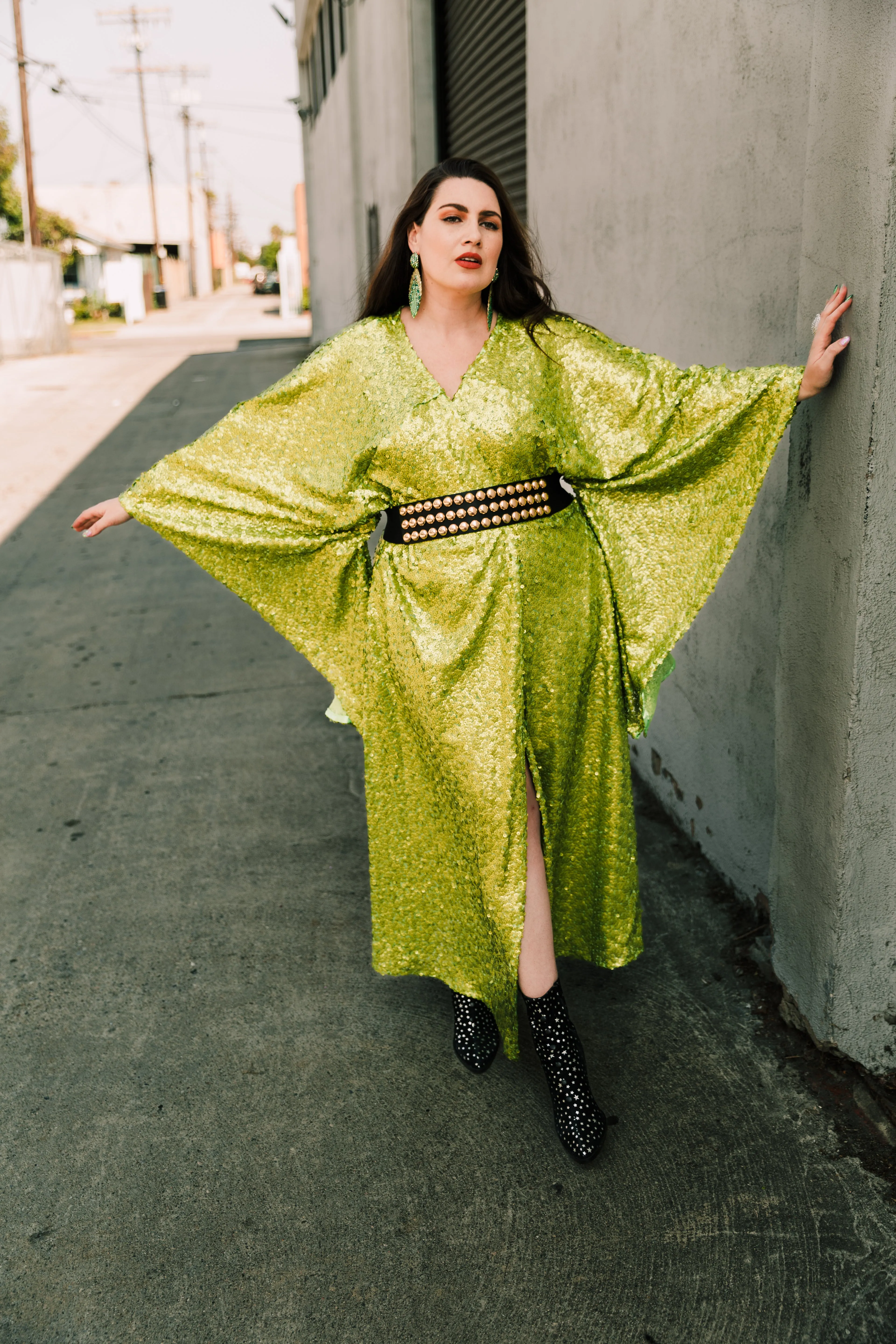 Bohémienne Kimono Robe “Brat Sequin” (Runway Edition)