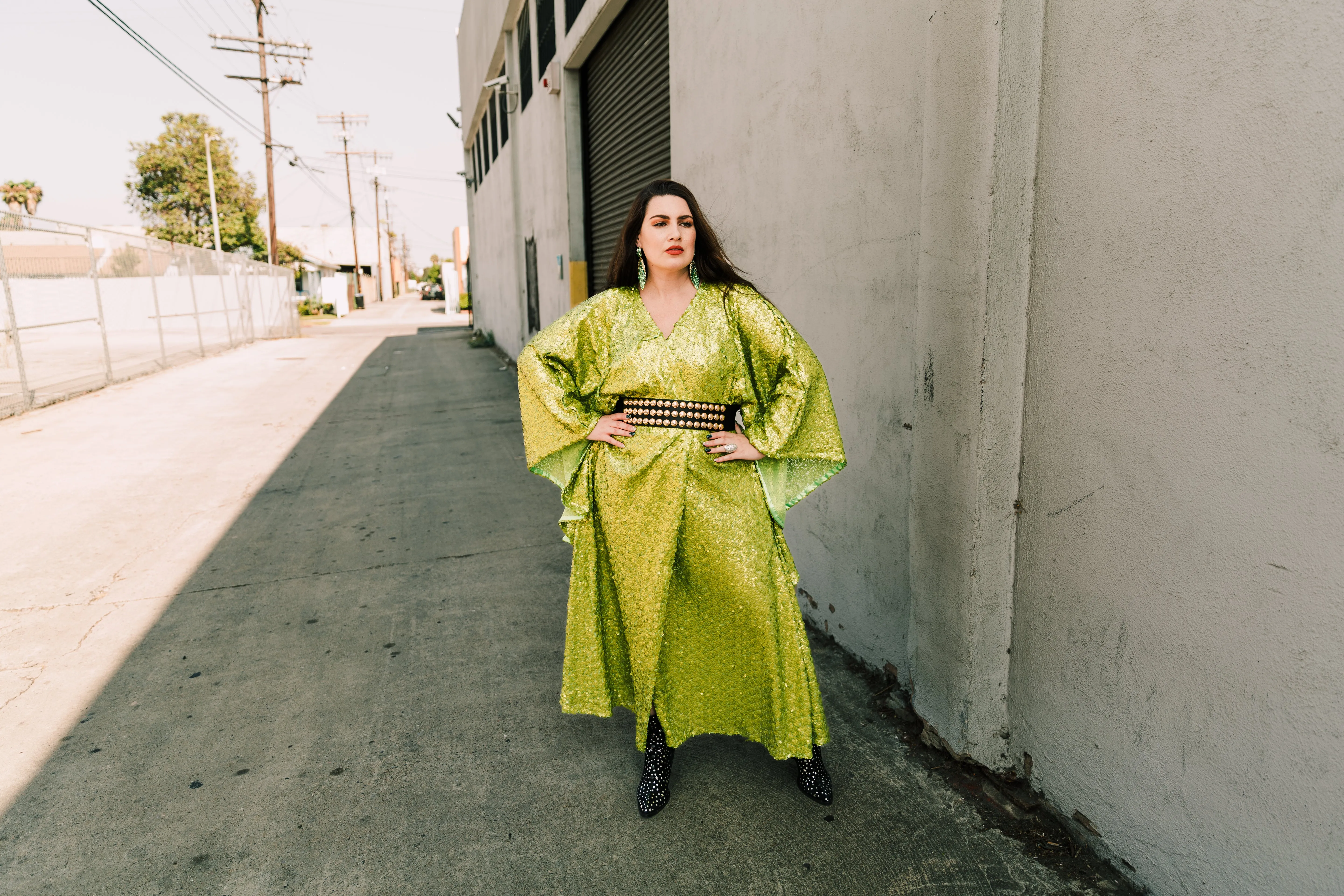 Bohémienne Kimono Robe “Brat Sequin” (Runway Edition)