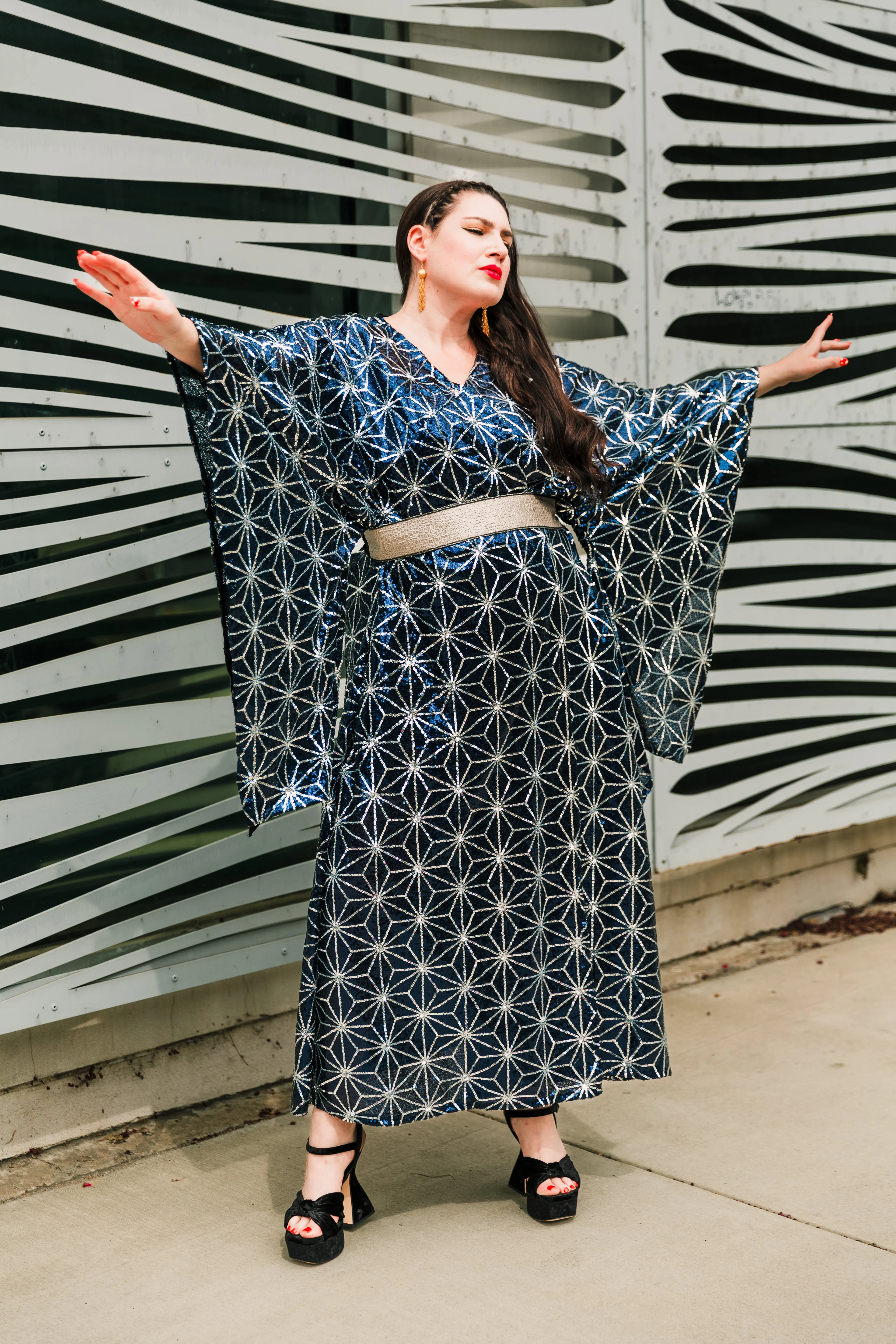 Bohémienne Kimono Robe "Celestial Beauty” (Runway Edition)