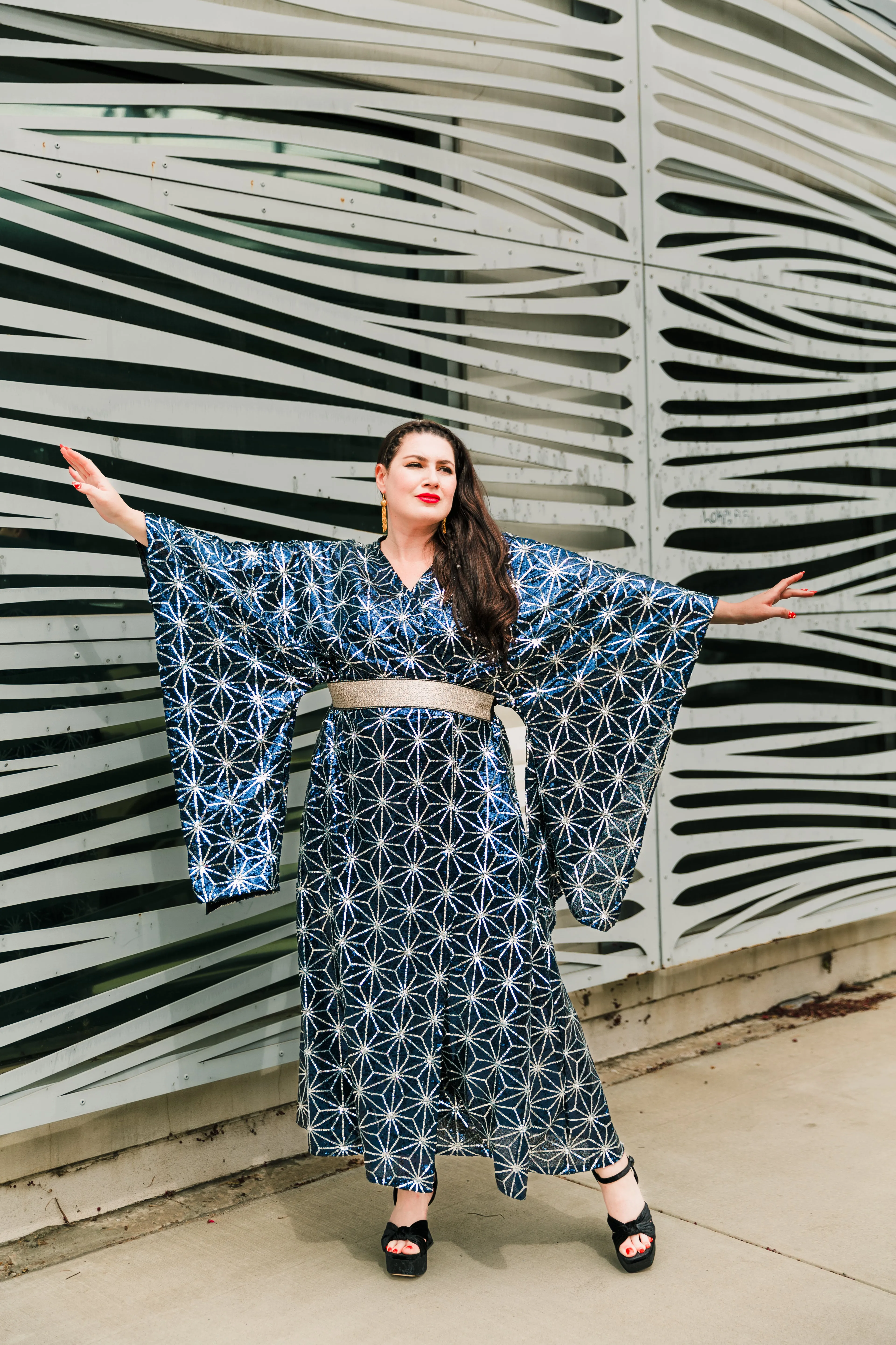 Bohémienne Kimono Robe "Celestial Beauty” (Runway Edition)