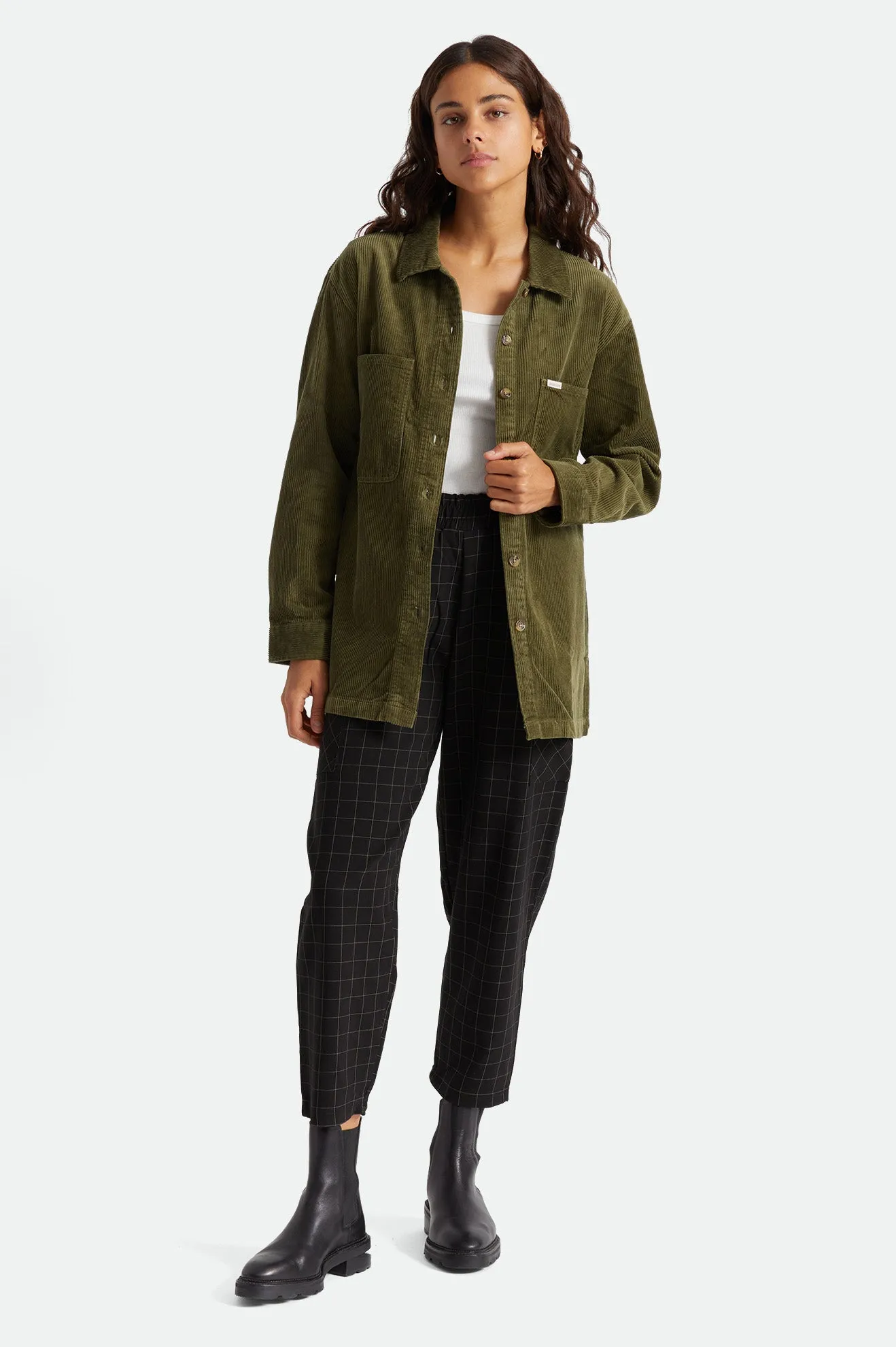 Bowery Tunic Overshirt - Military Olive