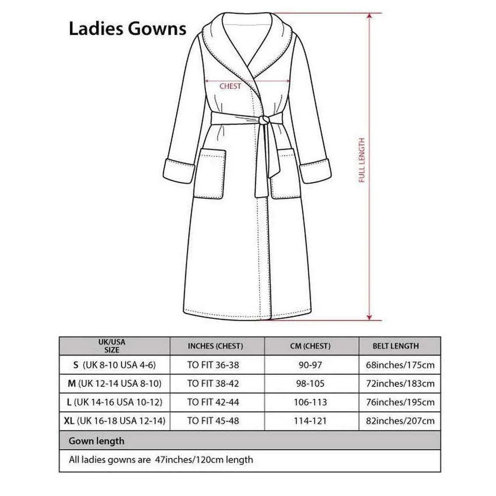 Bown of London Lightweight Dressing Gown - Serpentine Blush Pink
