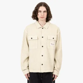 Brain Dead Waffle Button Front Shirt / Tan