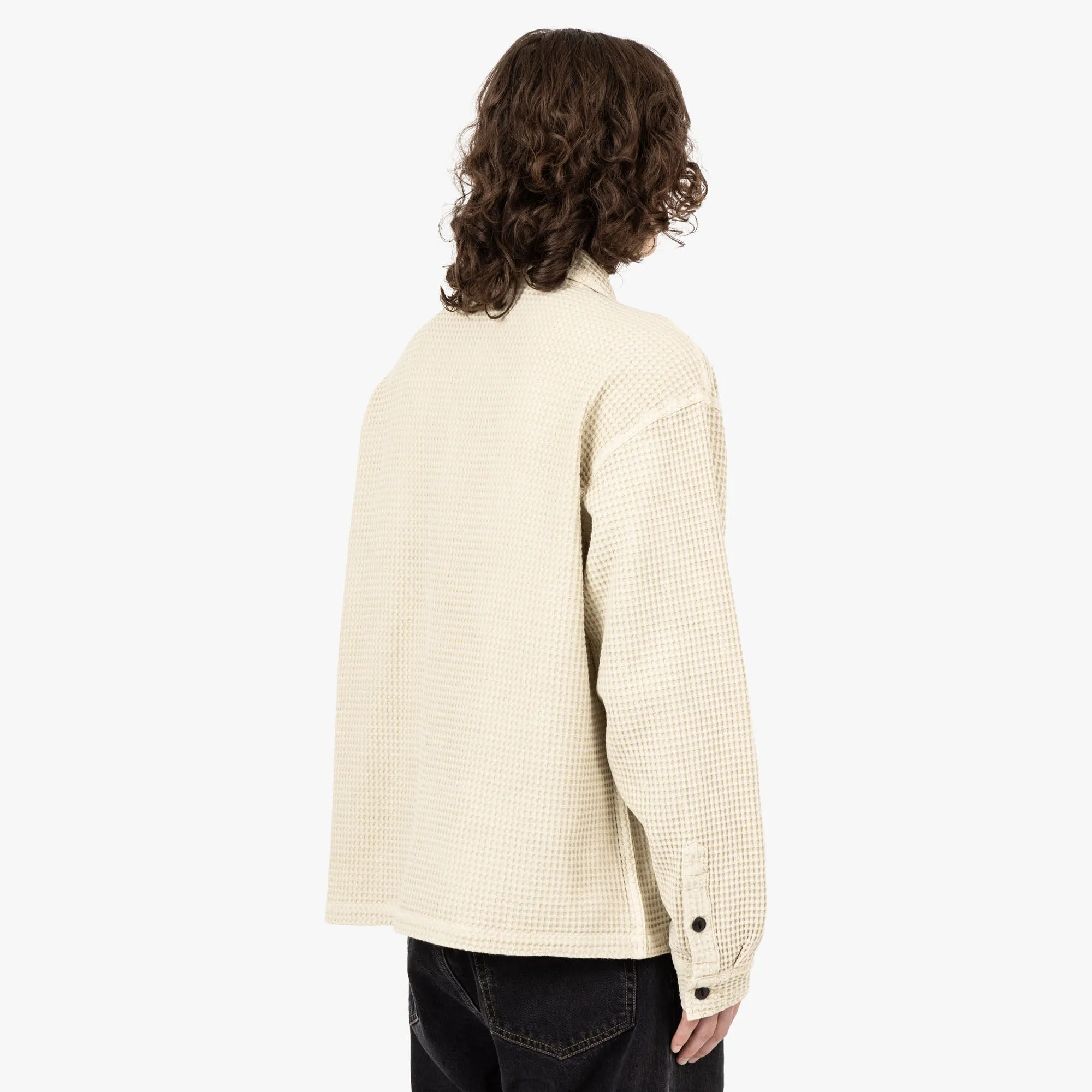 Brain Dead Waffle Button Front Shirt / Tan