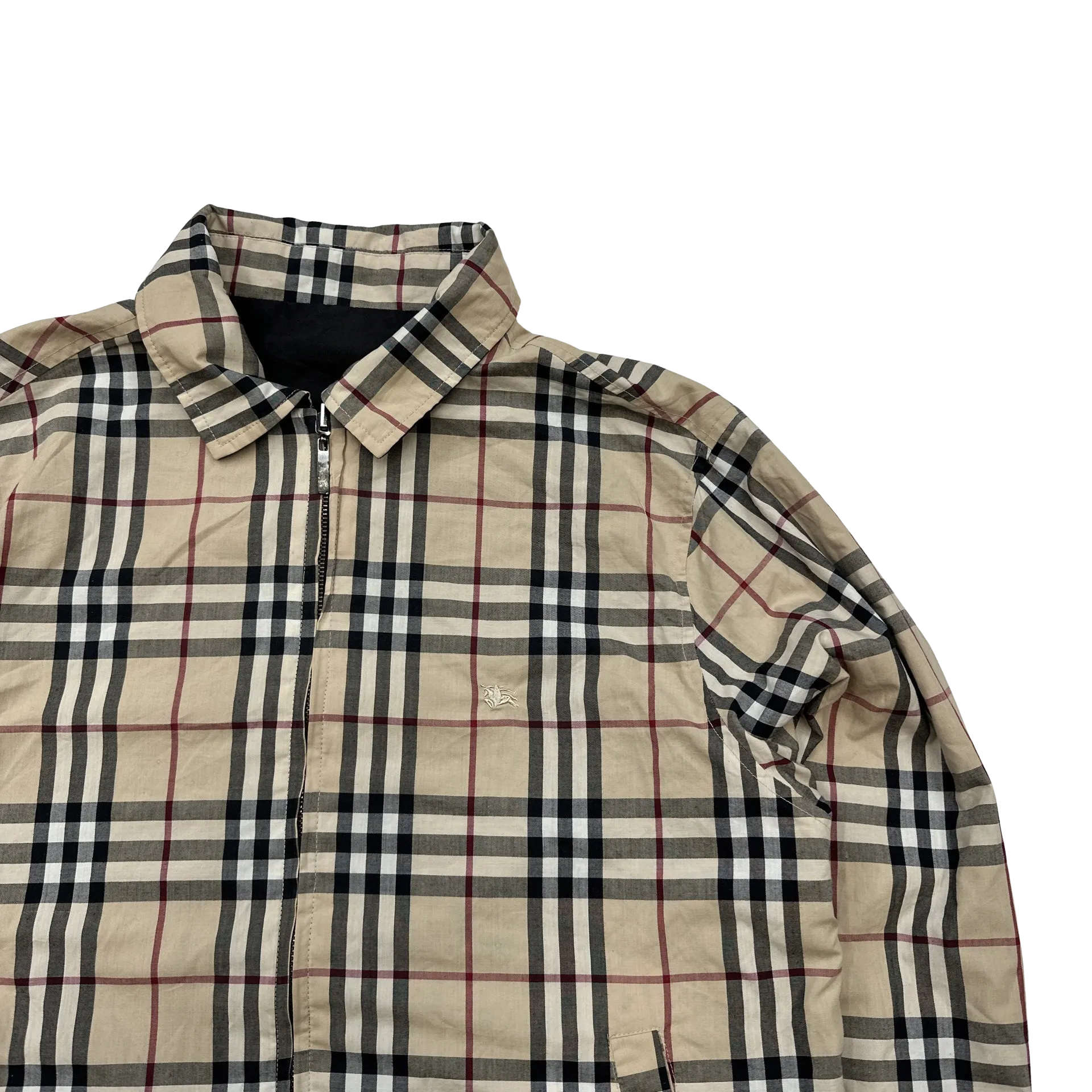 Burberry Nova Check Reversible Harrington Jacket - Large