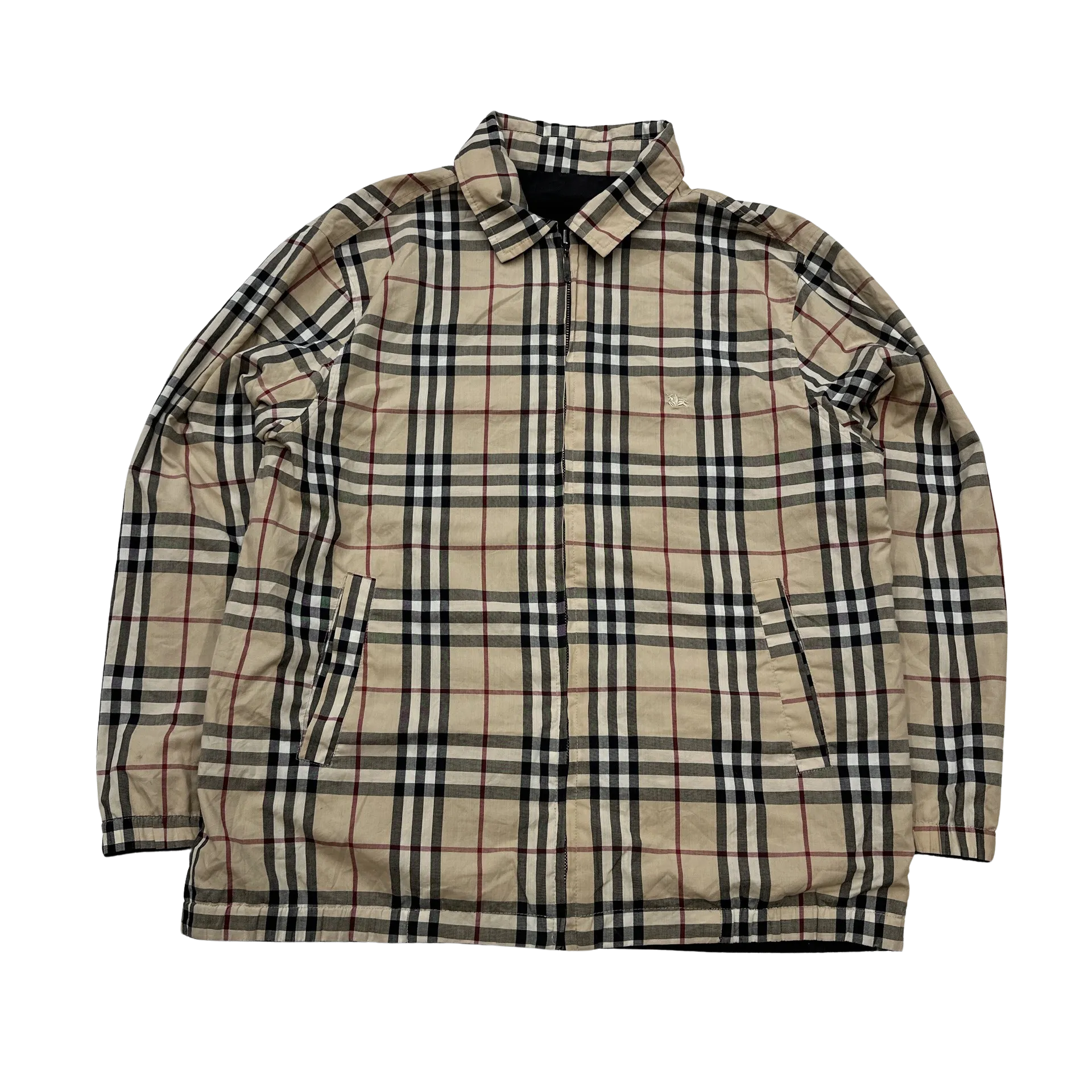 Burberry Nova Check Reversible Harrington Jacket - Large