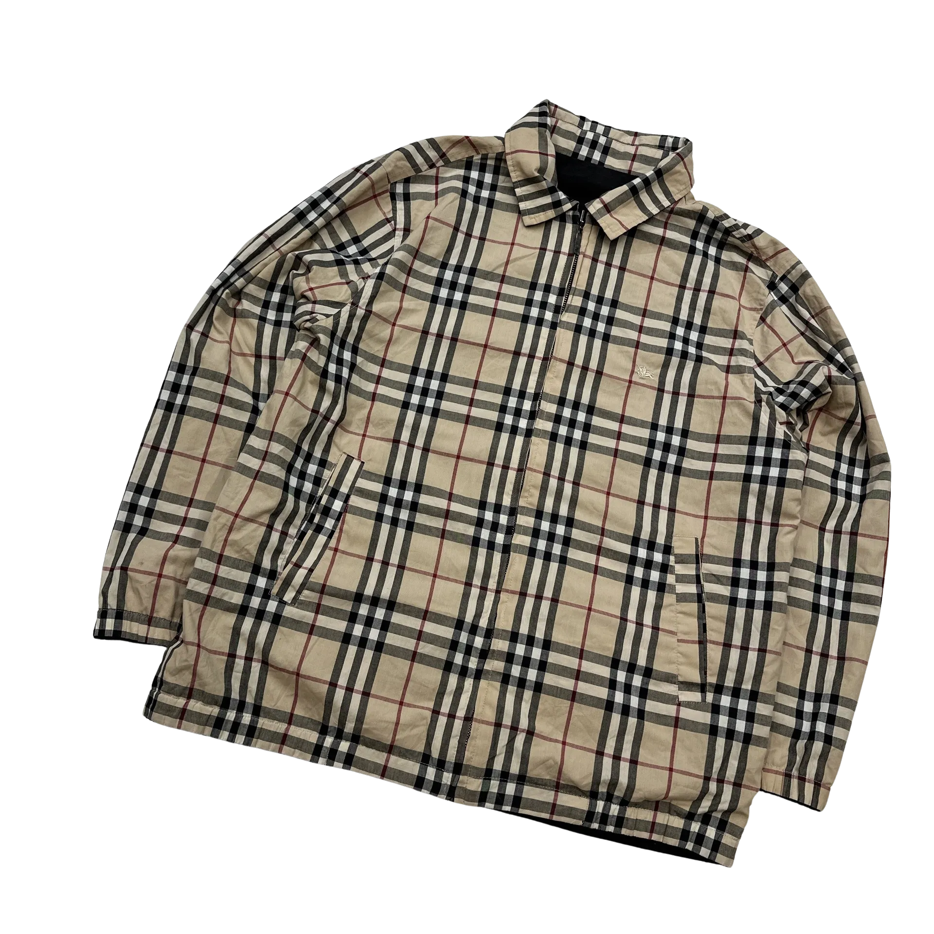 Burberry Nova Check Reversible Harrington Jacket - Large
