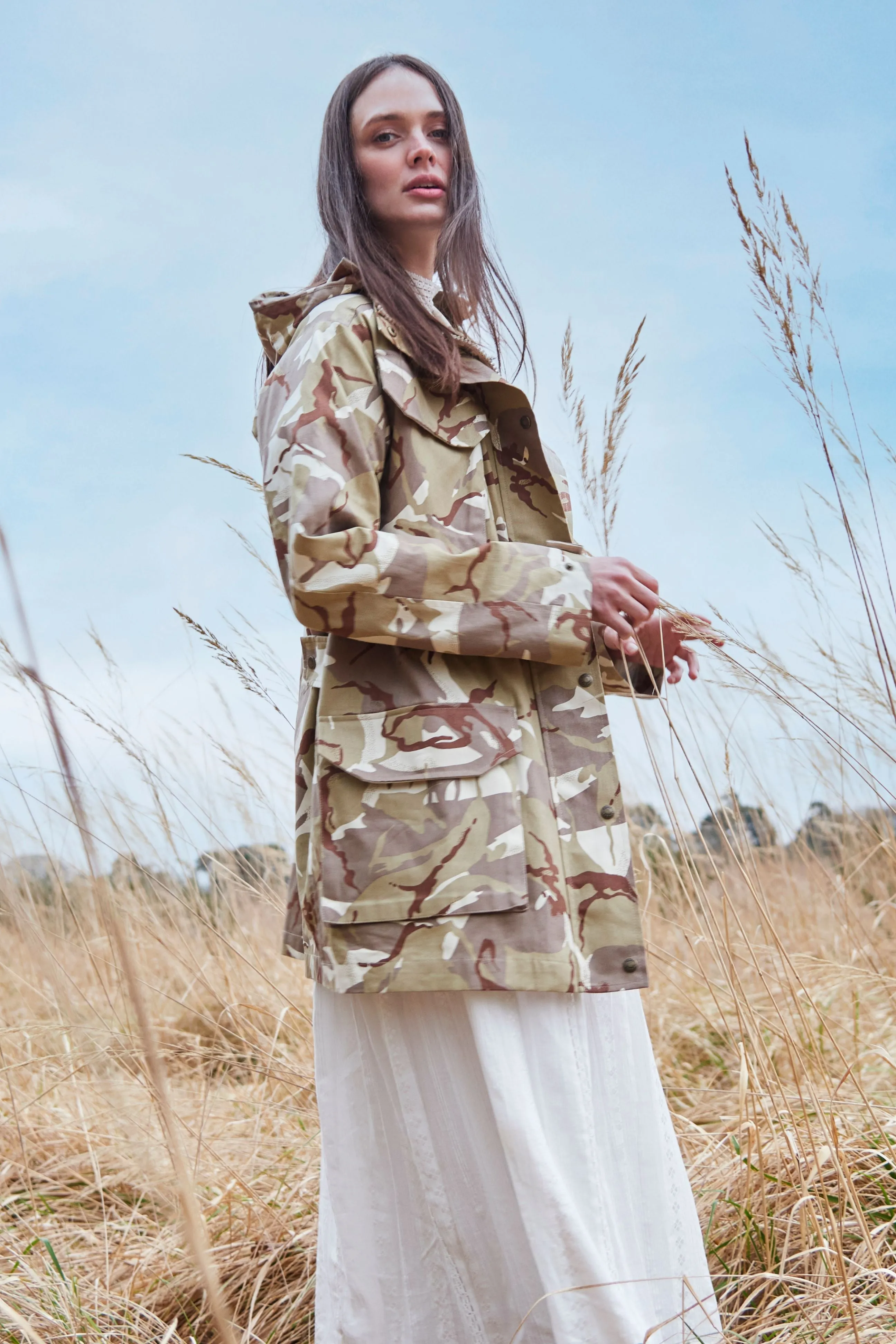 Camo Jacket in Sand