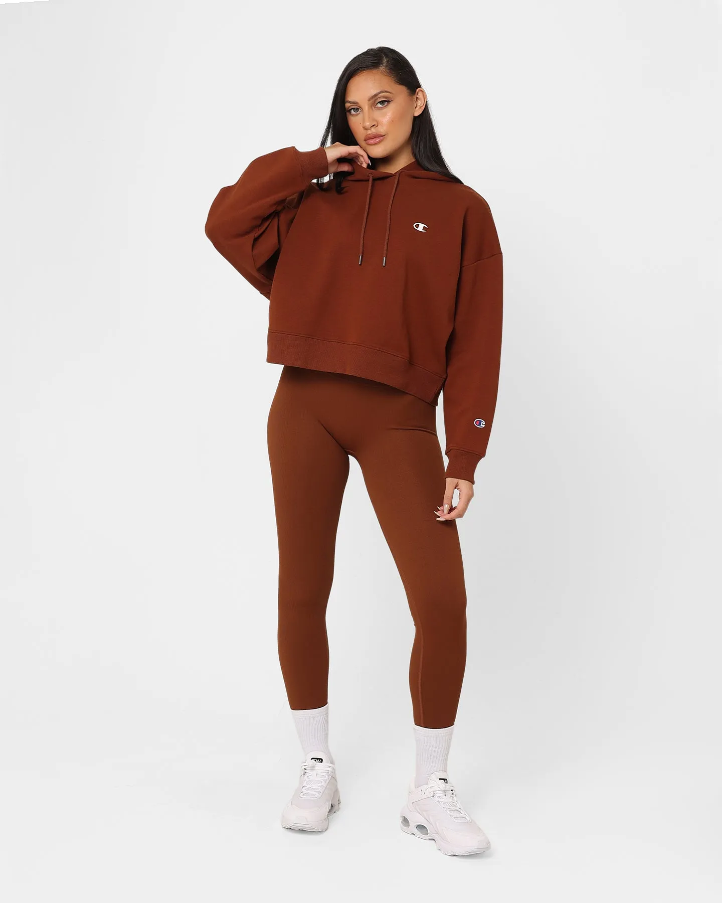 Champion Women's Rochester Base Hoodie Natural Woman