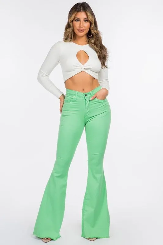 ClassicBell Bottom Denim Stretch Jean