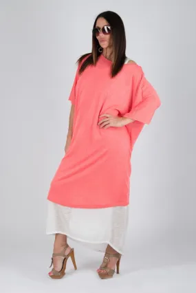 Coral Summer Dress ODILE SALE