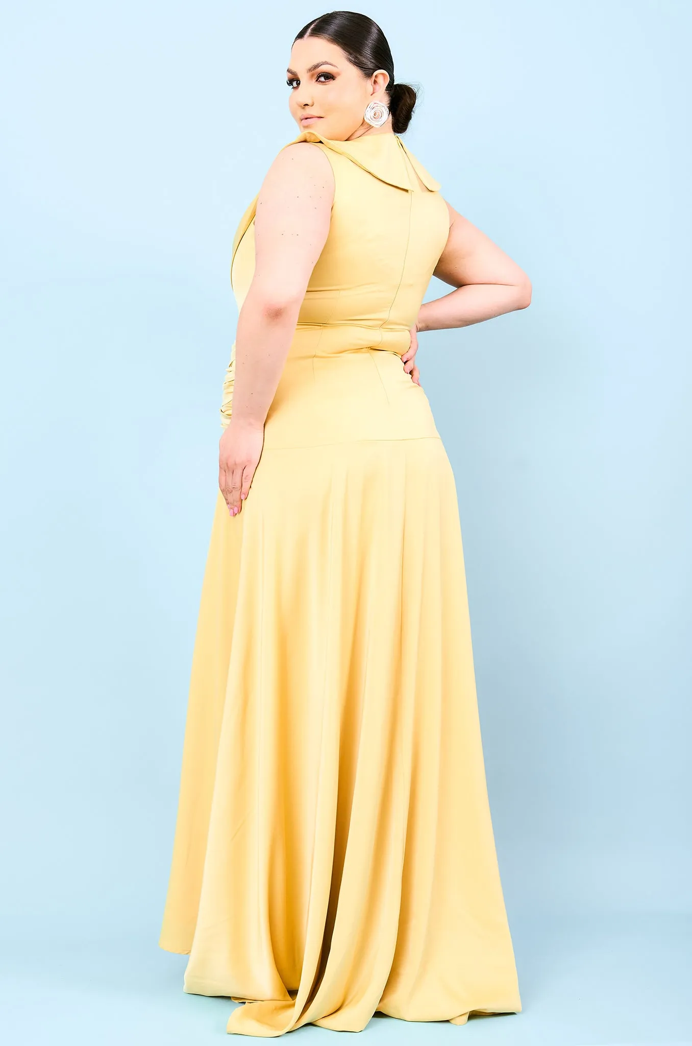 CURVE Basset Dress Yellow