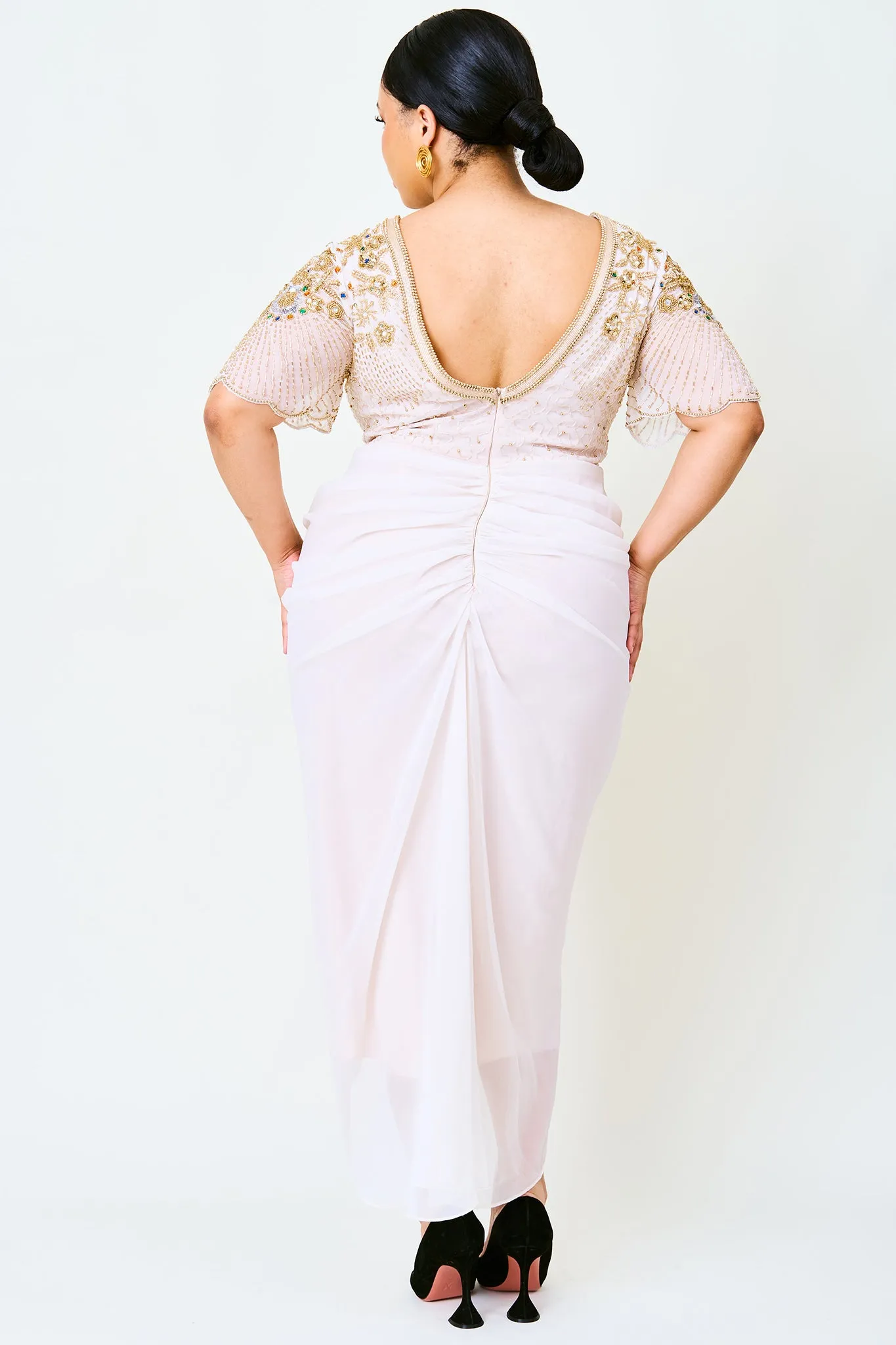 CURVE Denise Dress Off White