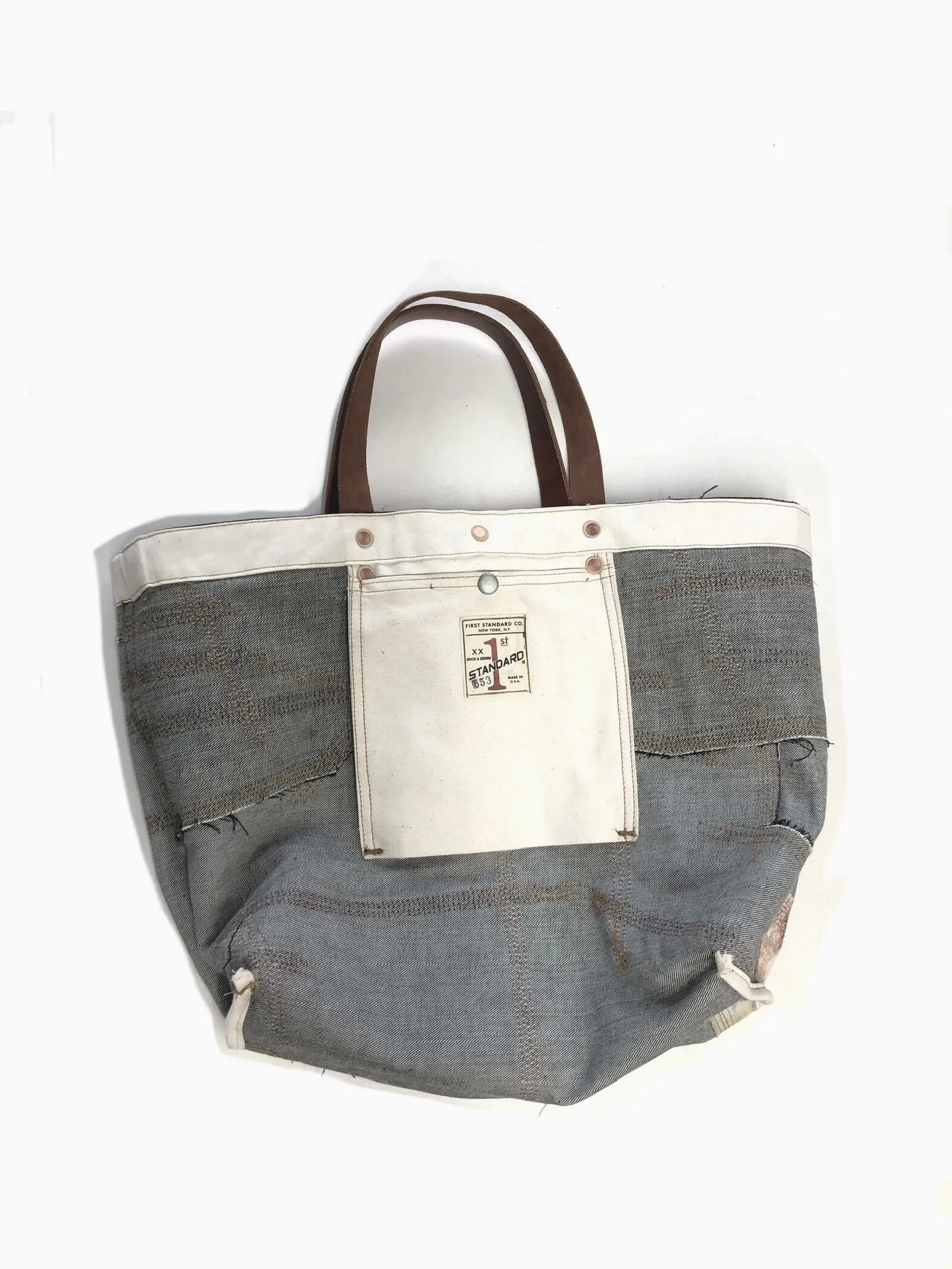 Denim Patchwork Reversible Bag / 653
