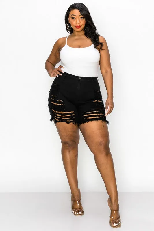 DISTRESSED SHORTS