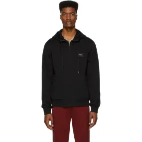 Dolce and Gabbana Black Scuro Zip-Up Hoodie