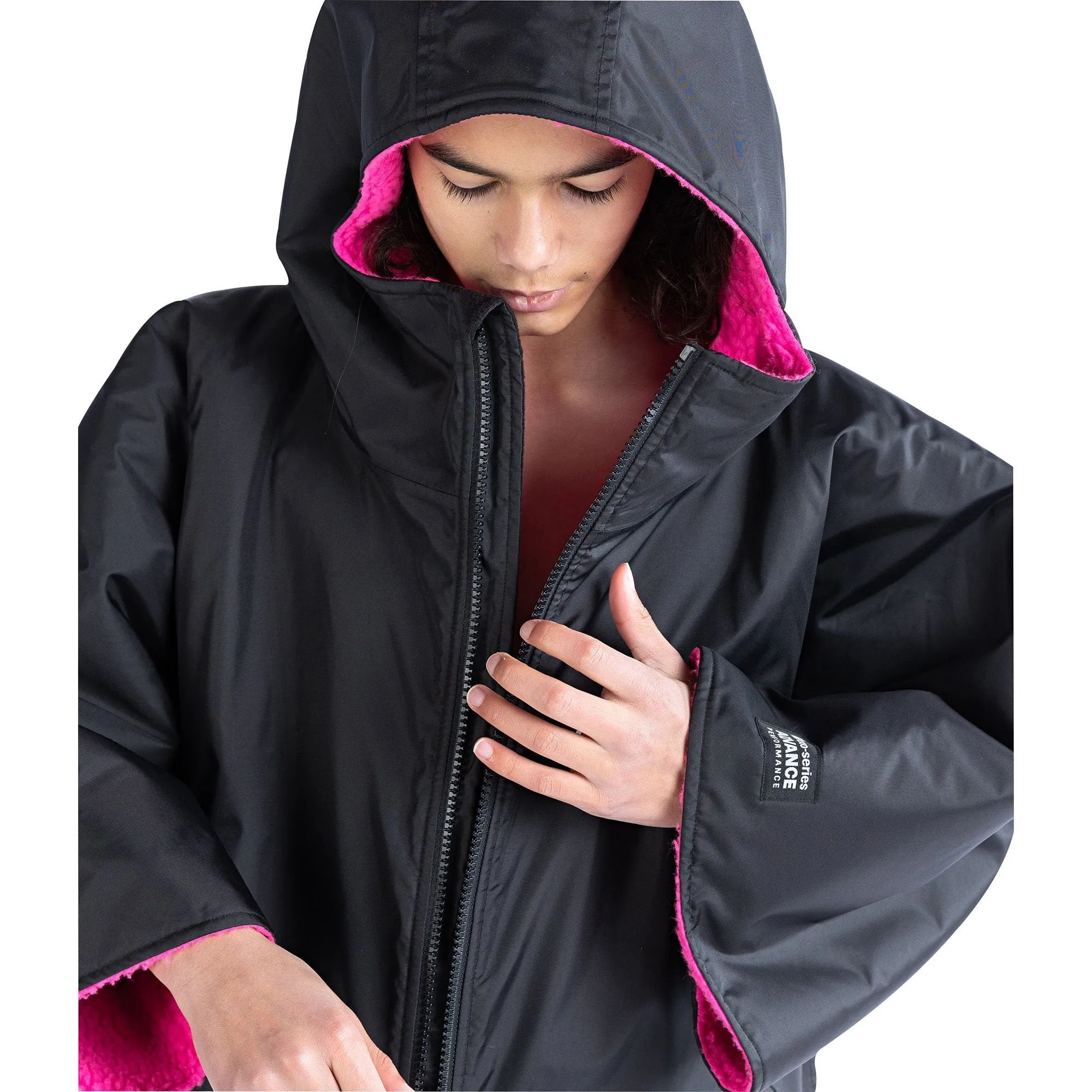 Dryrobe Advance Short Sleeve Junior Changing Robe - Pink