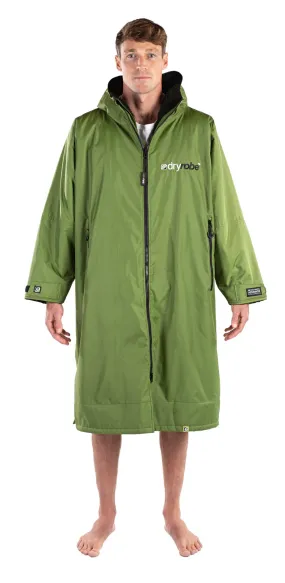 Dryrobe Long Sleeve Changing Robe - Dark Green / Black