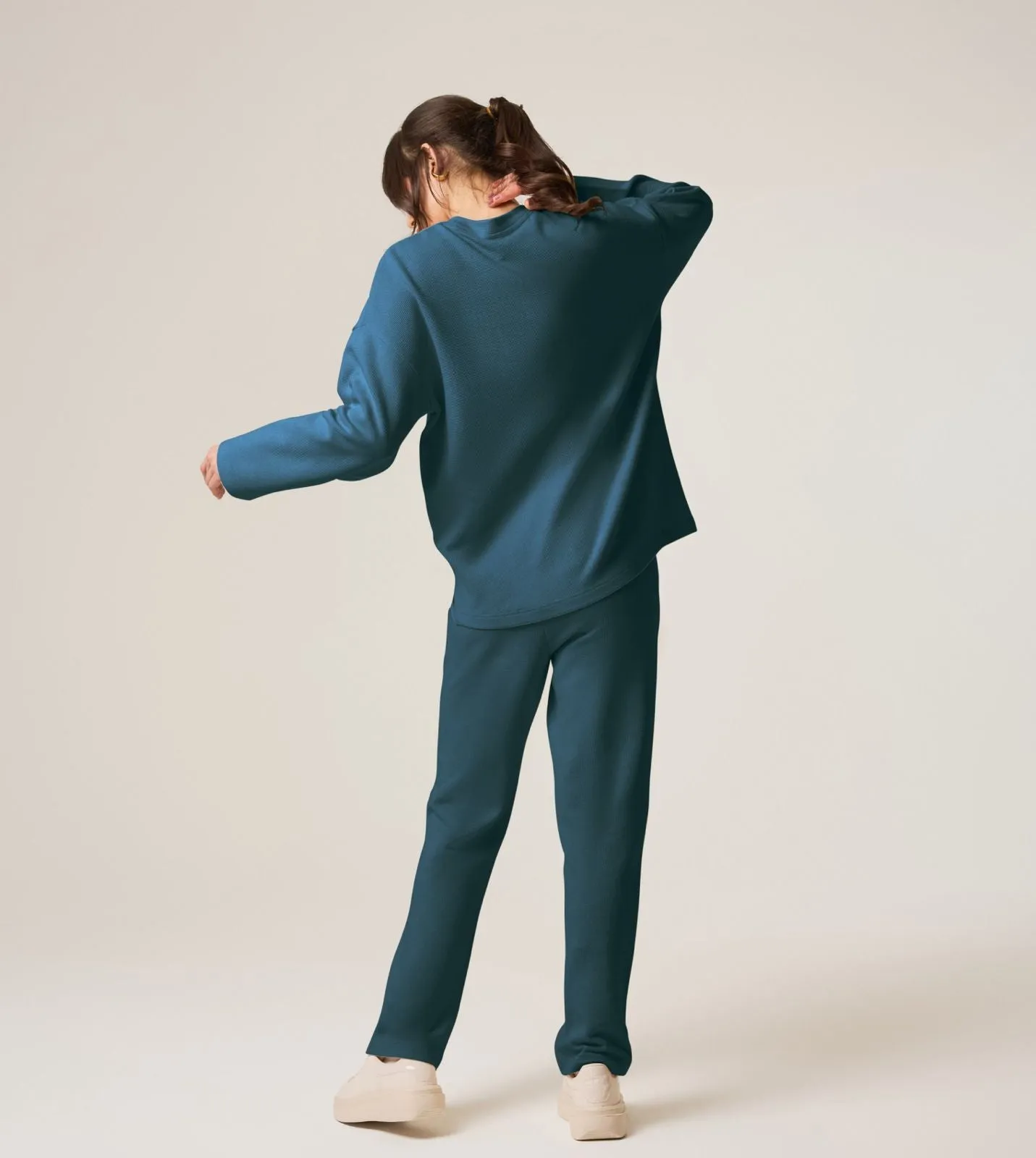 F5 LONG SLEEVED WAFFLE TOP