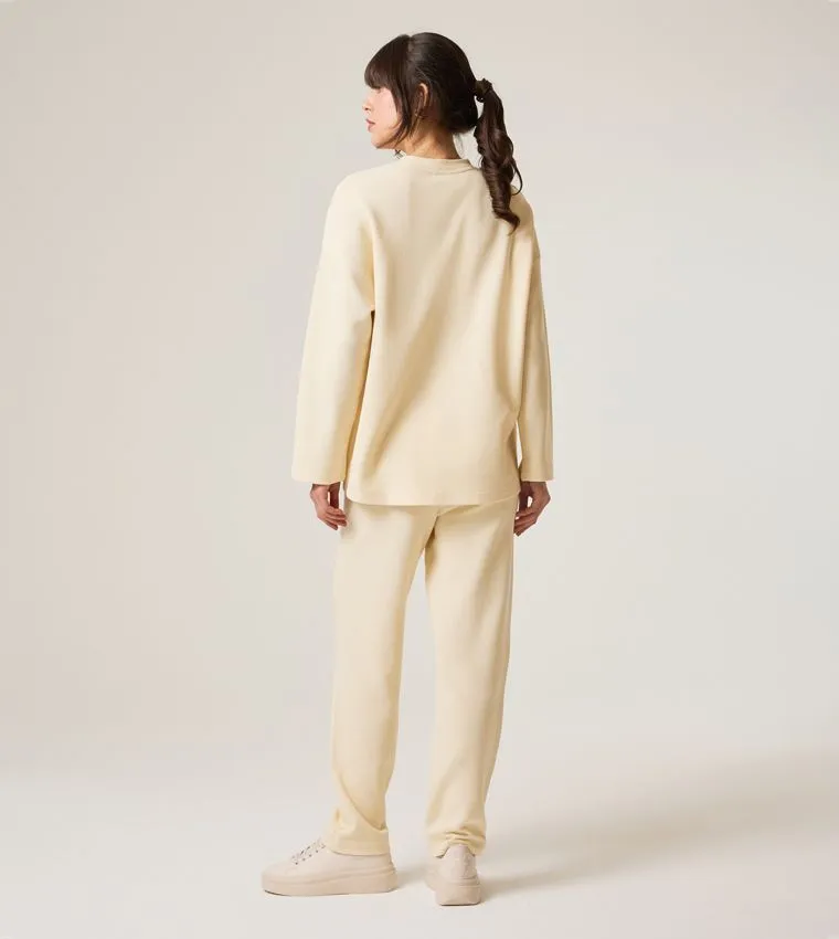 F5 LONG SLEEVED WAFFLE TOP