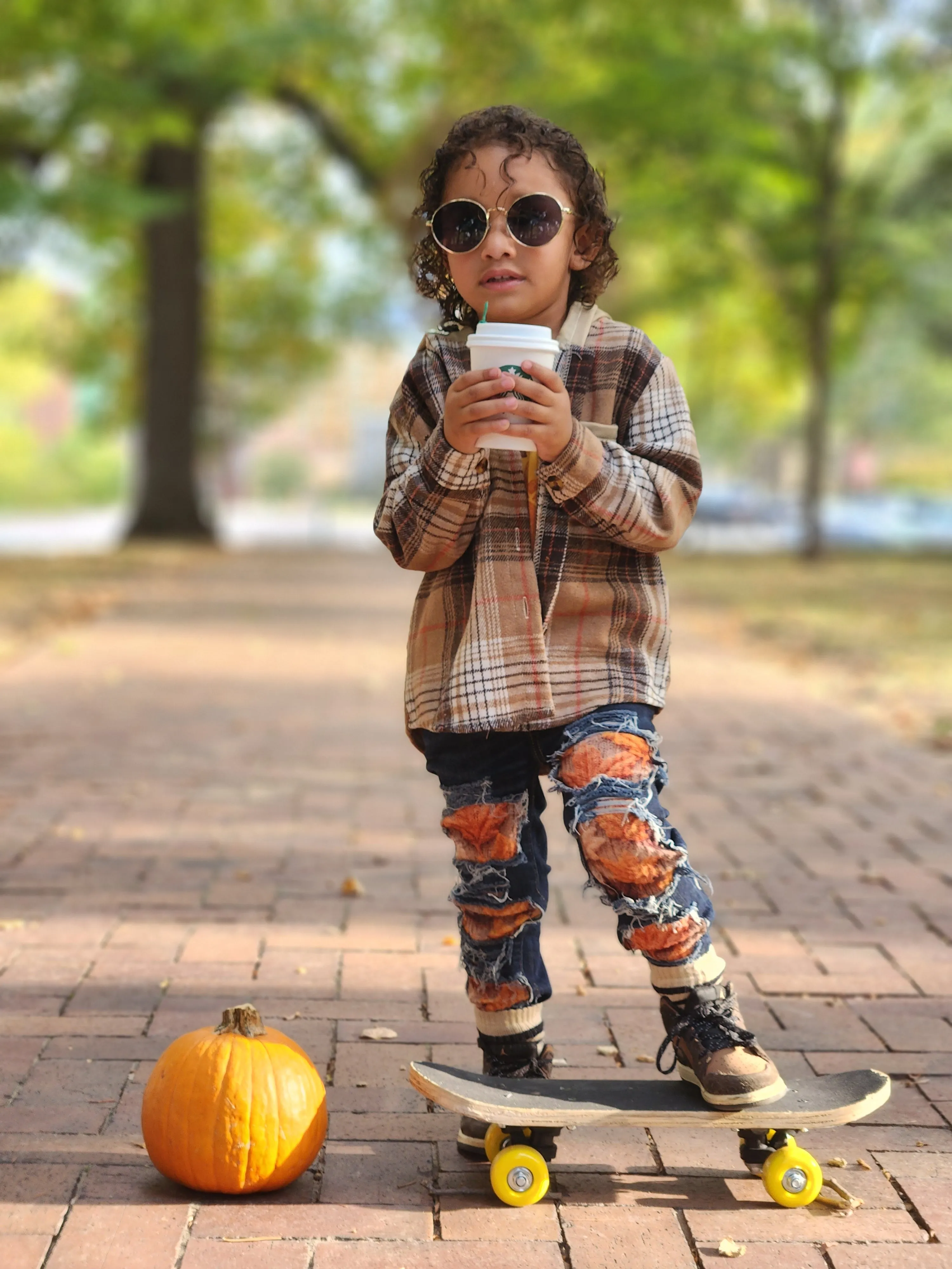 Fall Boys Distressed Jeans Girls Distressed Jeans