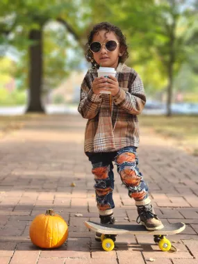 Fall Boys Distressed Jeans Girls Distressed Jeans