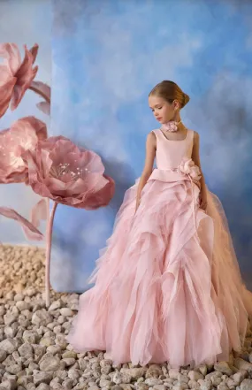 Floral Embroidered Ball Gown
