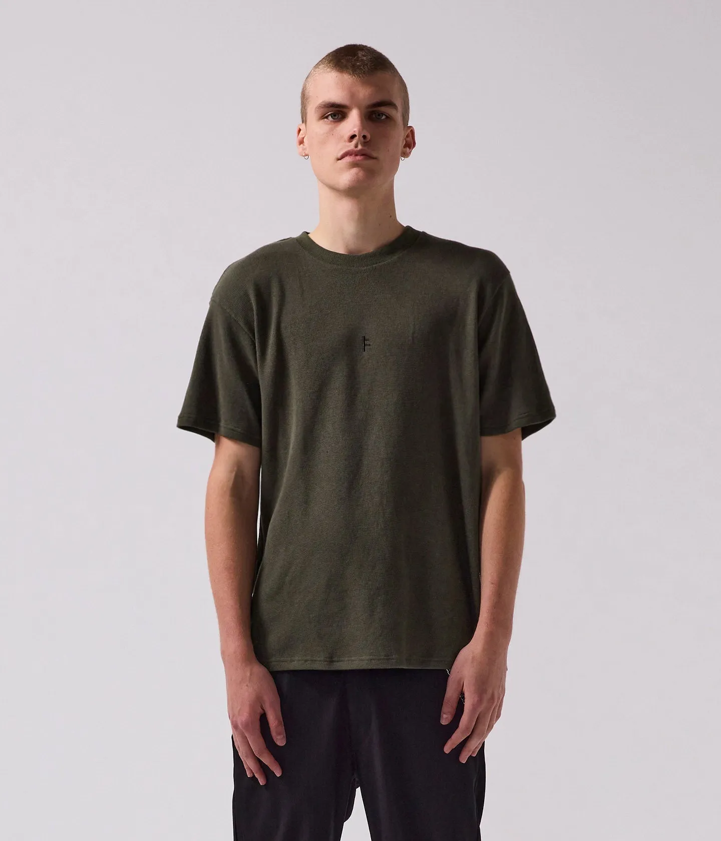 FRANCHISE WAFFLE T-SHIRT // ARMY