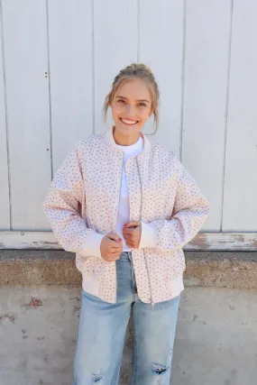 Fresh Bloom Floral Bomber Jacket